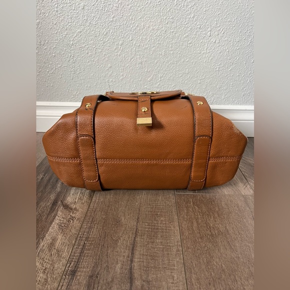 Michael Kors Cognac Fulton Satchel - Picture 4 of 10